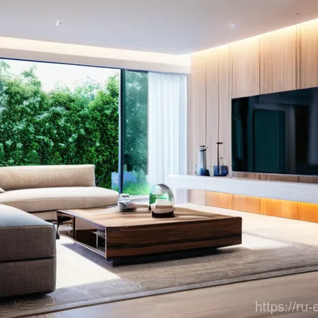 스마트 그리드 기술 - **Prompt 1: Modern Smart Home Living**